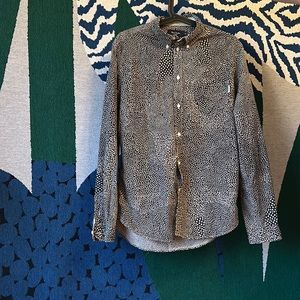Small Paul Smith Jeans Black & Tan patterned button down